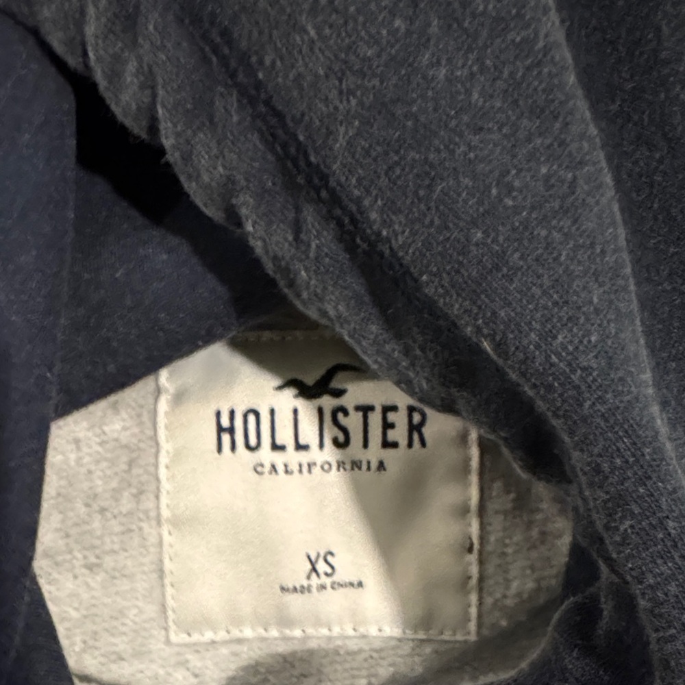 Hollister Blue and White Gradient Hoodie - Picture 2 of 3